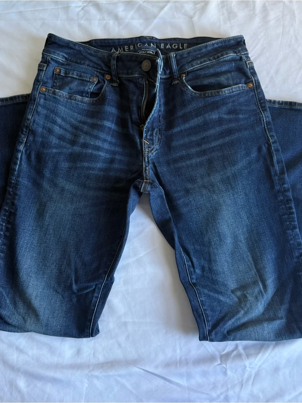 Men’s American Eagle Outfitters Dark Blue Slim Straight Fit